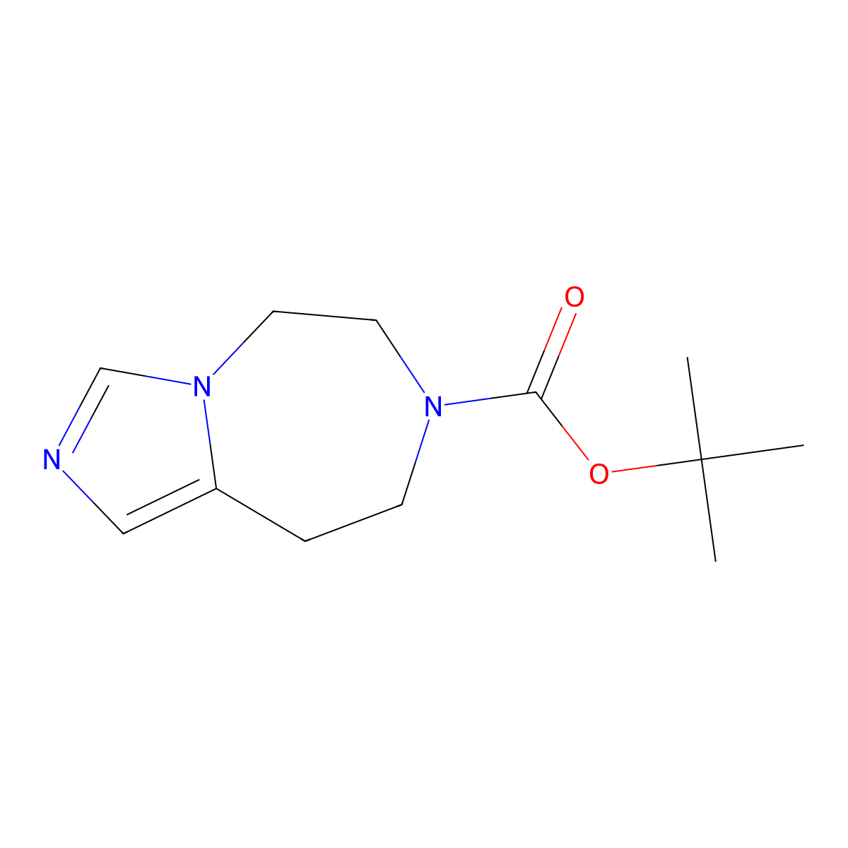 tert-butyl 8,9-dihydro-5H-imidazo[1,5-d][1,4]diazepine-7(6H)-carboxylate molecular structure, CAS 2106223-56-5