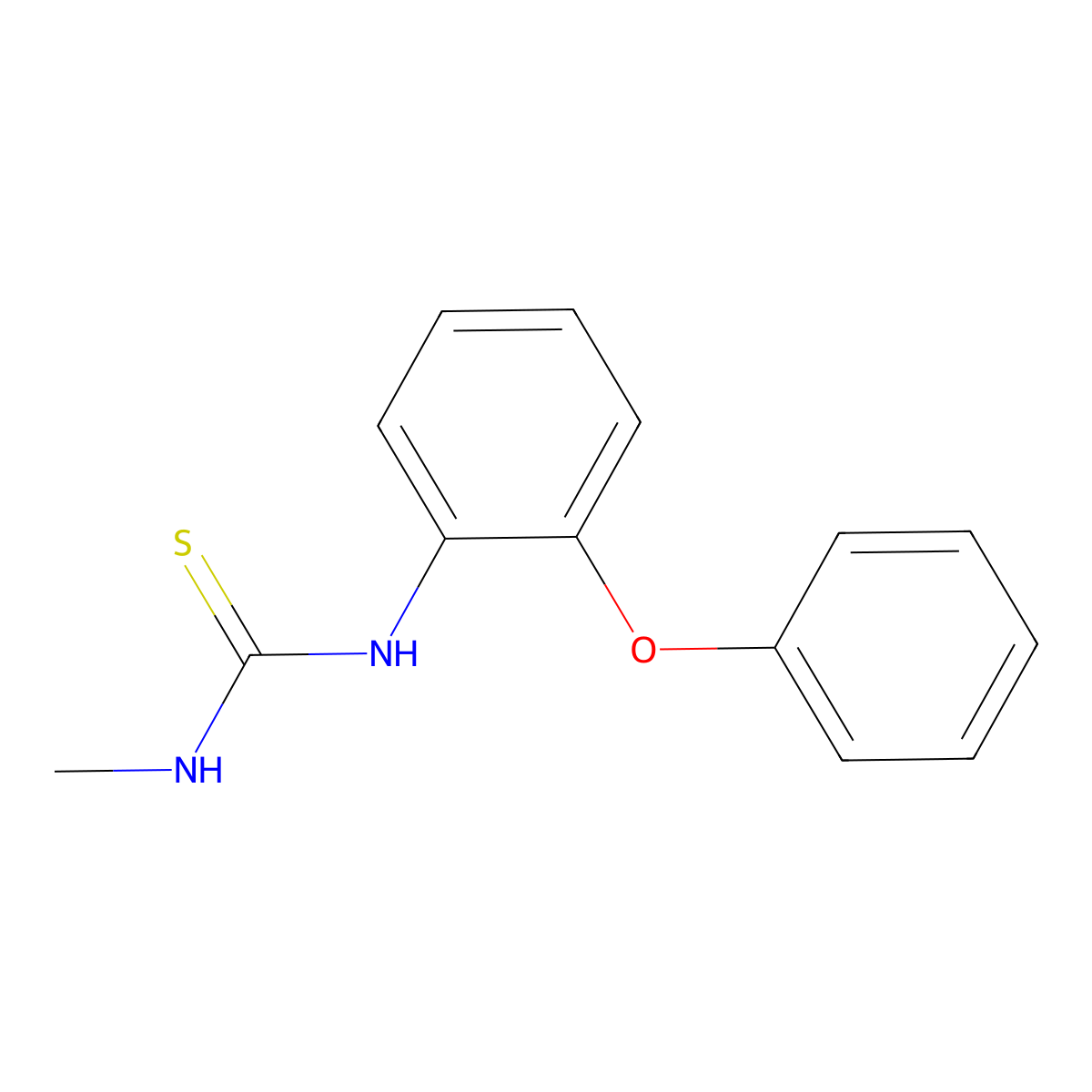 1-Methyl-3-(2-phenoxyphenyl)thiourea molecular structure, CAS 210639-07-9