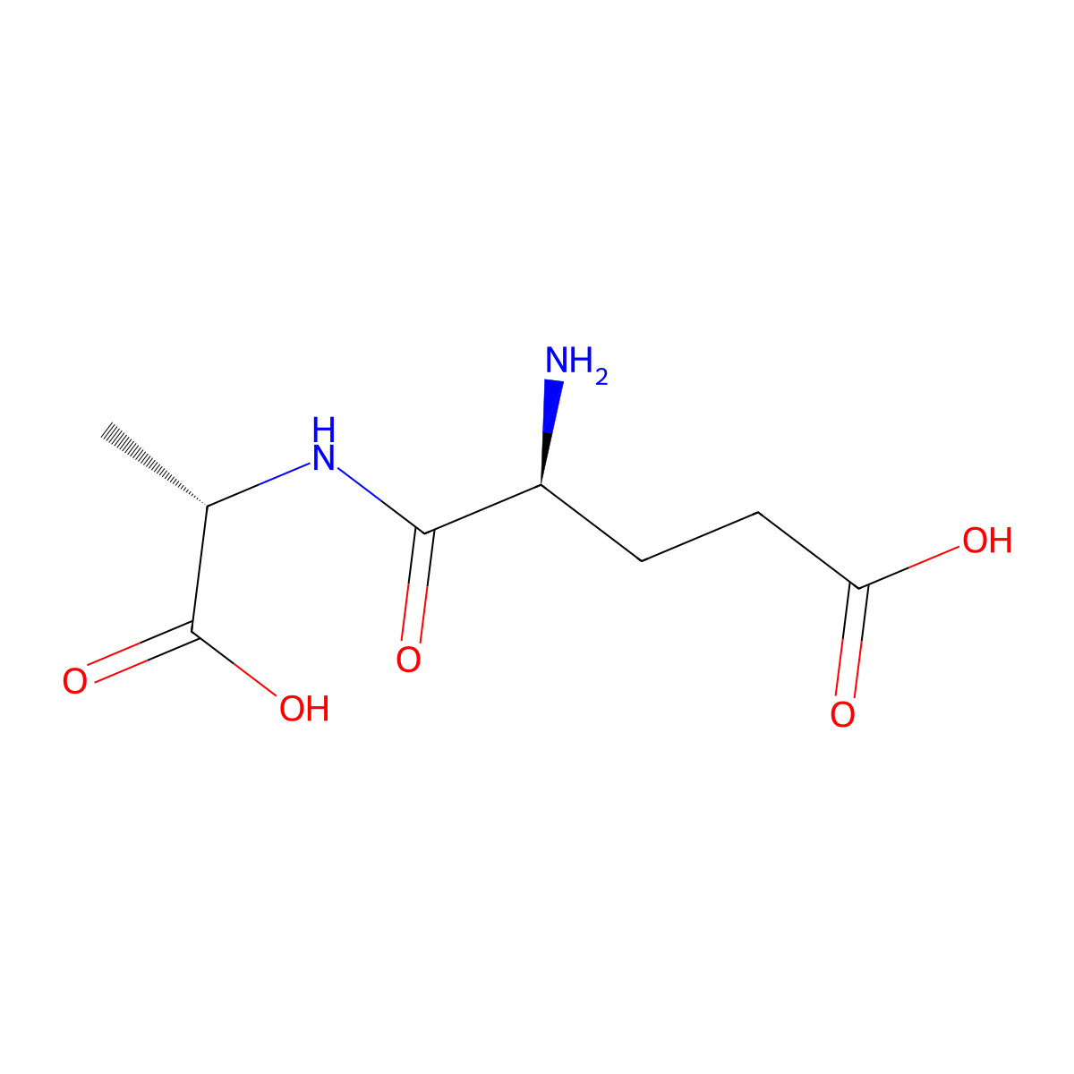 Glu-Ala molecular structure, CAS 21064-18-6