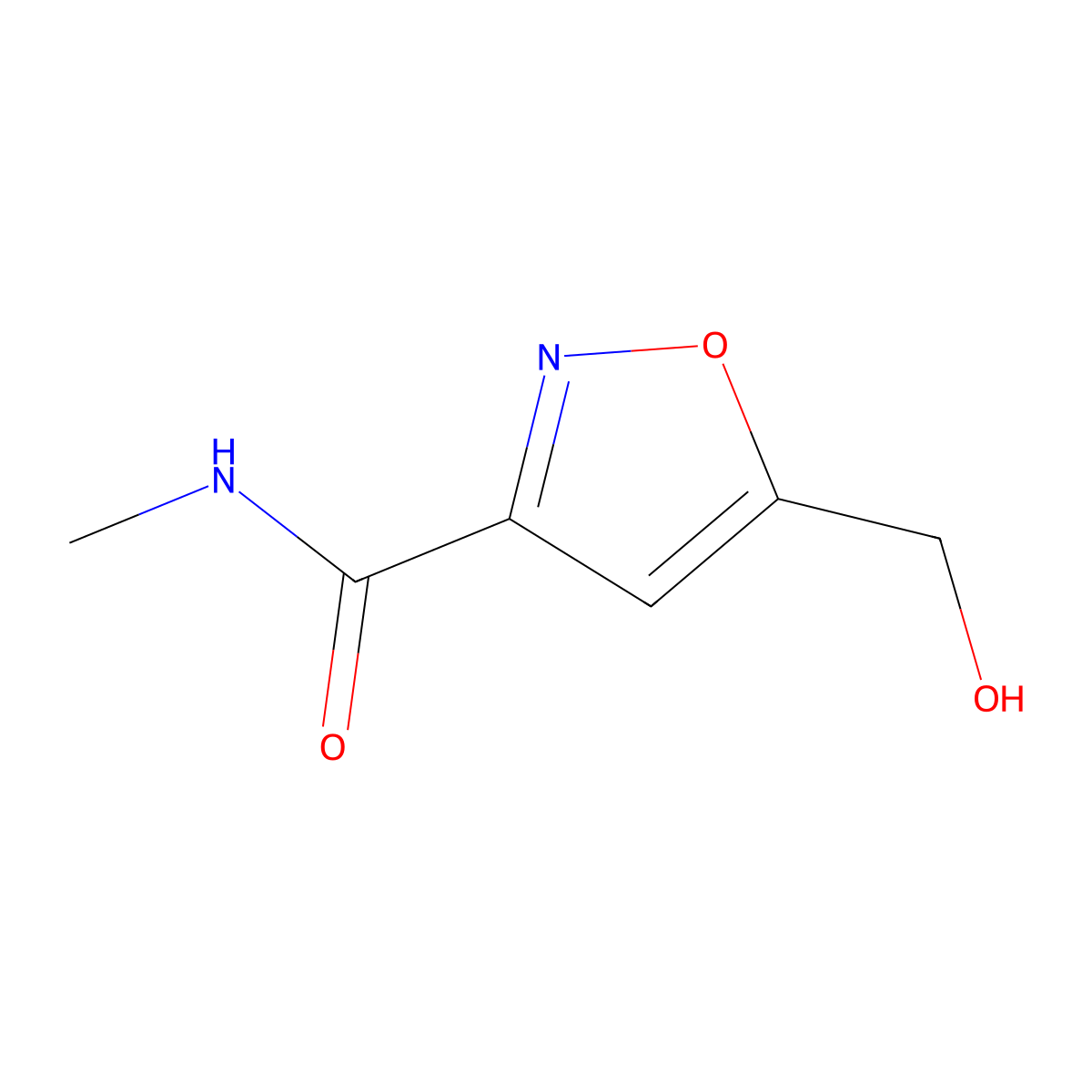 5-(Hydroxymethyl)-N-methylisoxazole-3-carboxamide molecular structure, CAS 210641-15-9