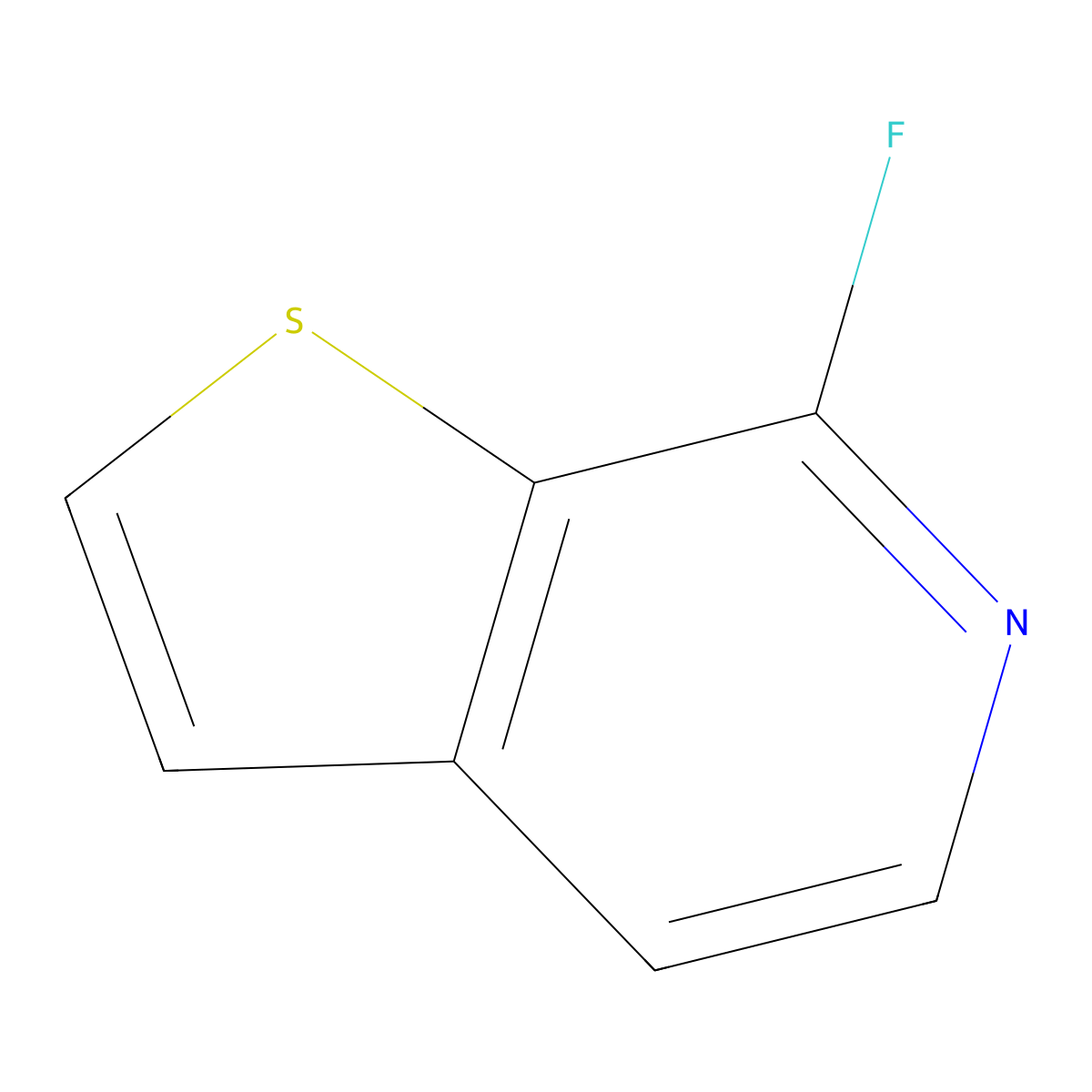 7-Fluorothieno[2,3-c]pyridine molecular structure, CAS 2106441-57-8