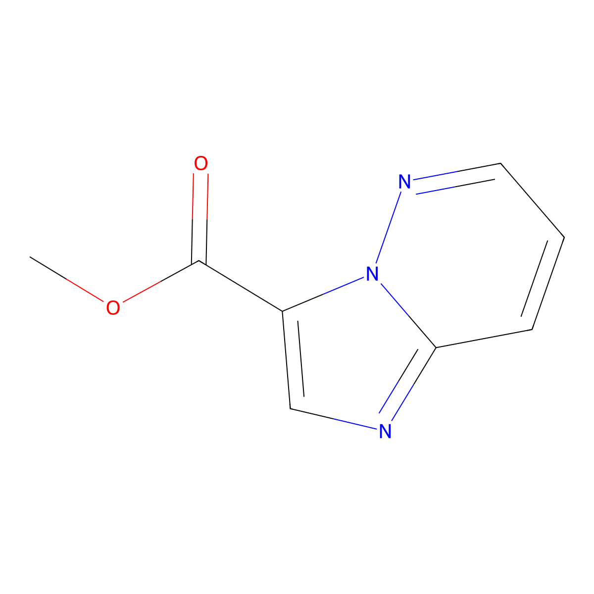 Methyl imidazo[1,2-b]pyridazine-3-carboxylate molecular structure, CAS 2106598-91-6