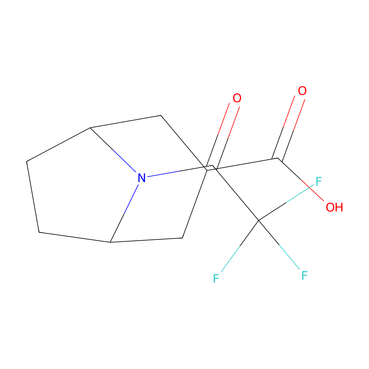 8-(Trifluoroacetyl)-8-azabicyclo[3.2.1]octane-3-carboxylic acid molecular structure, CAS 2106614-29-1