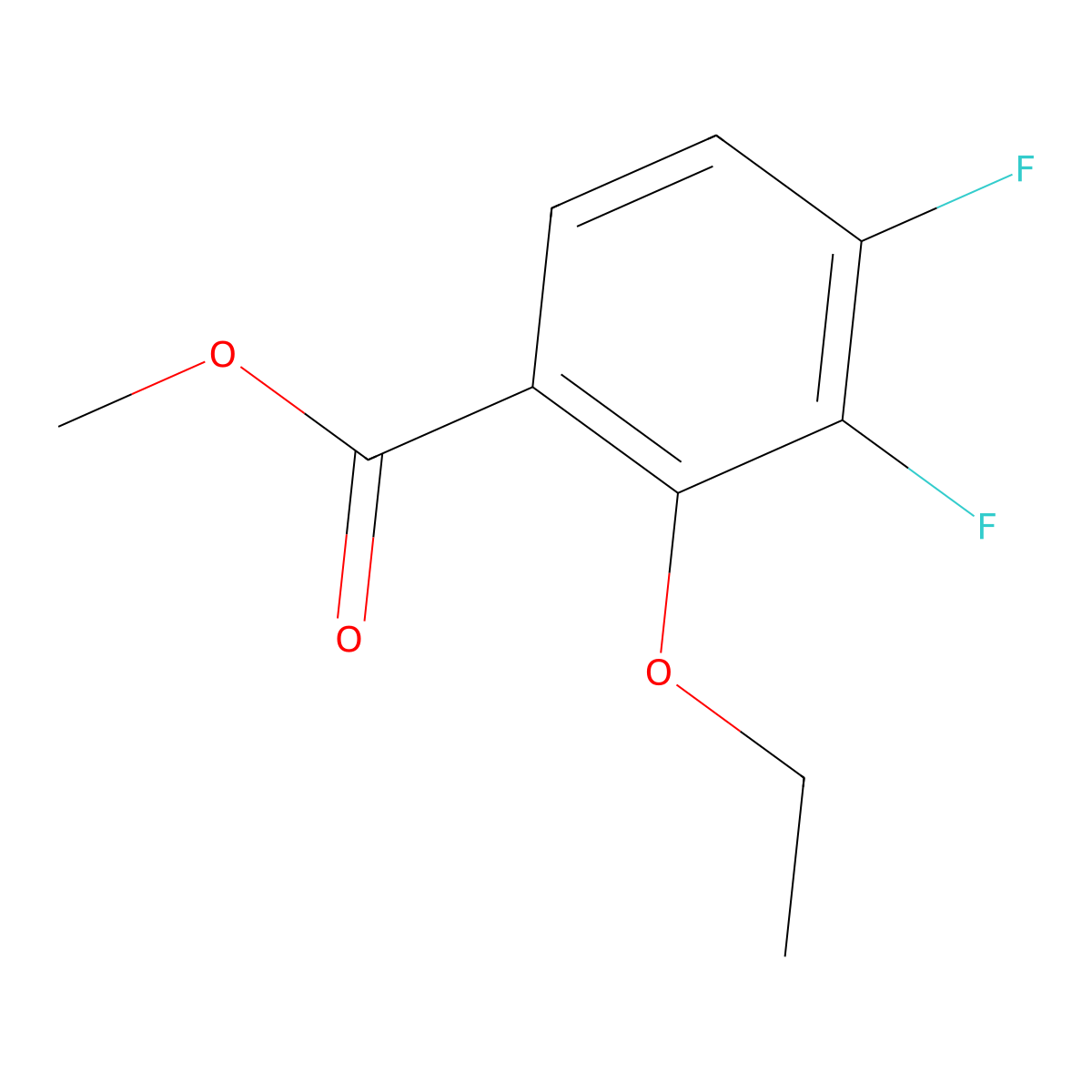 Methyl 2-ethoxy-3,4-difluorobenzoate molecular structure, CAS 2106724-69-8