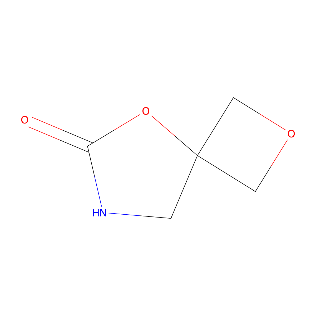 2,5-Dioxa-7-azaspiro[3.4]octan-6-one molecular structure, CAS 2106763-23-7