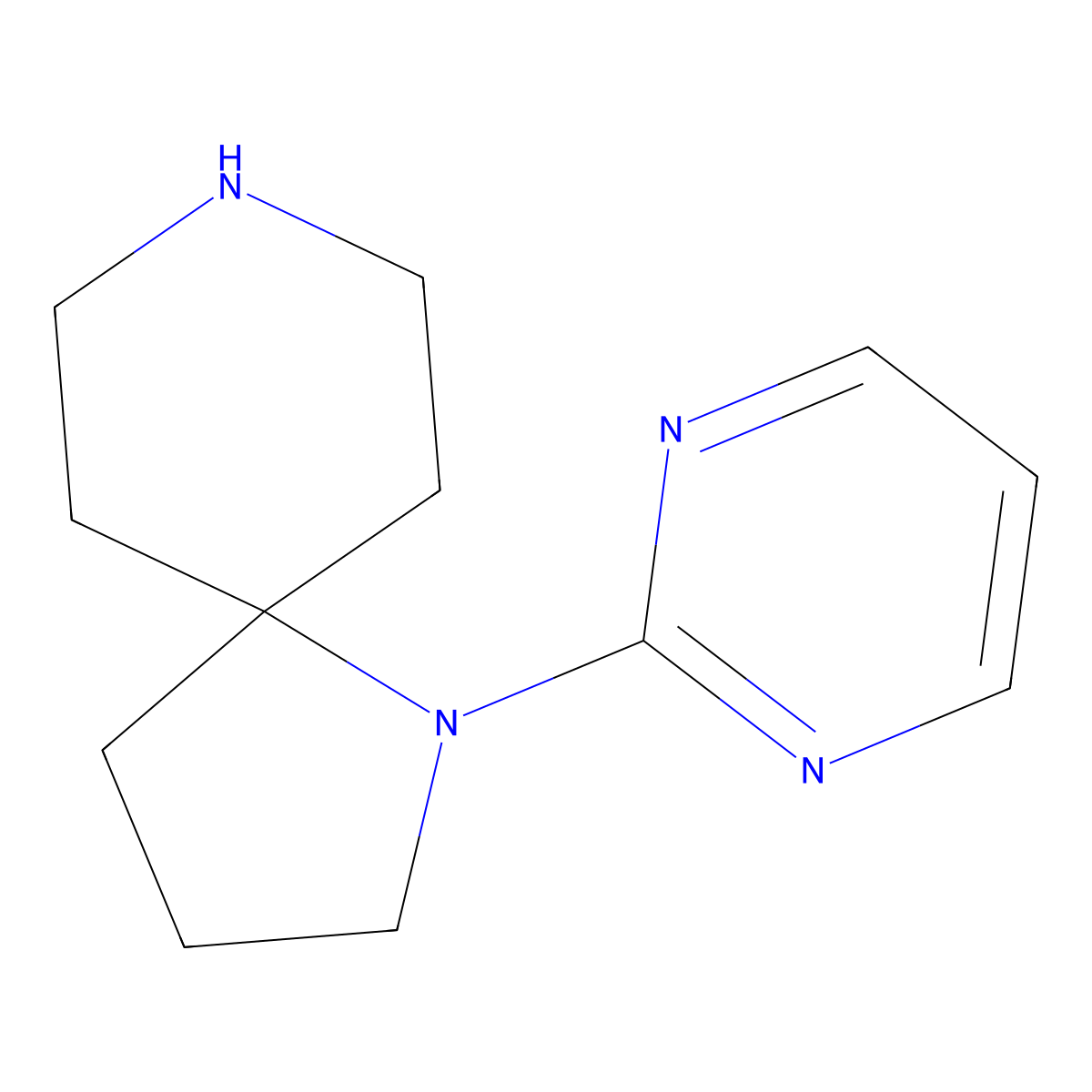 1-(Pyrimidin-2-Yl)-1,8-Diazaspiro[4.5]Decane molecular structure, CAS 2106797-99-1