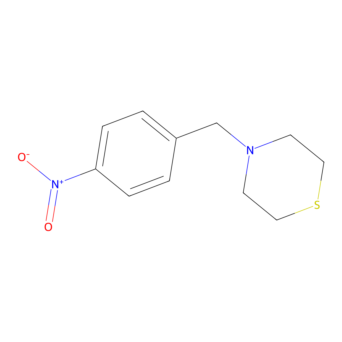 4-(4-Nitrobenzyl)thiomorpholine molecular structure, CAS 210686-43-4