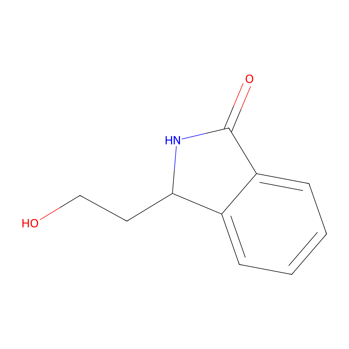 3-(2-hydroxyethyl)-2,3-dihydro-1H-isoindol-1-one molecular structure, CAS 210688-54-3