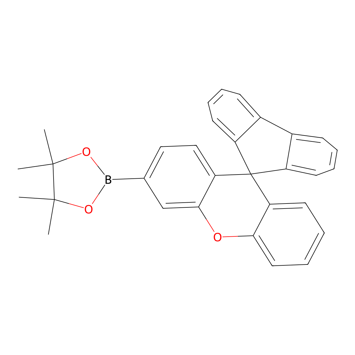 4,4,5,5-Tetramethyl-2-(spiro[fluorene-9,9'-xanthen]-3'-yl)-1,3,2-dioxaborolane molecular structure, CAS 2106888-81-5