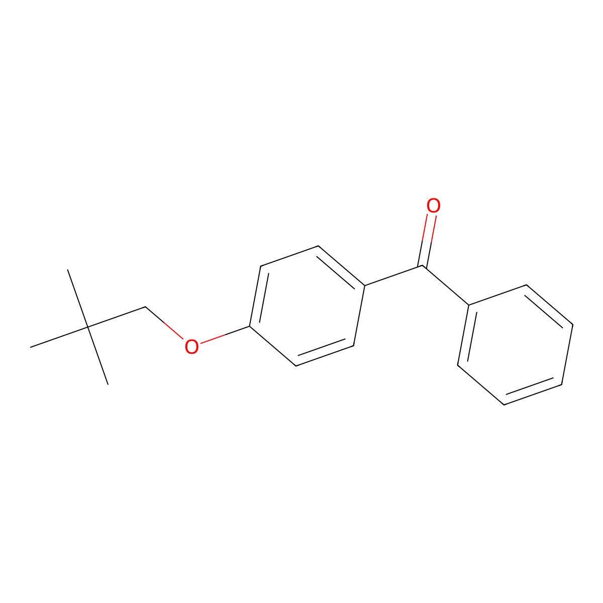 [4-(2,2-Dimethylpropoxy)phenyl](phenyl)methanone molecular structure, CAS 210694-01-2