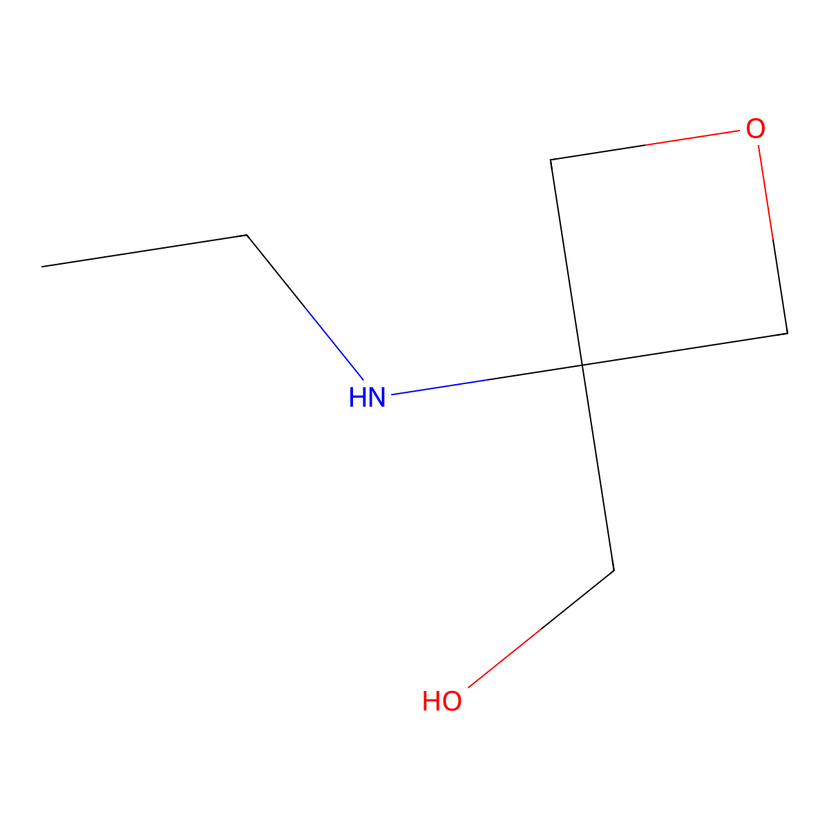 [3-(Ethylamino)oxetan-3-yl]methanol molecular structure, CAS 2106963-53-3