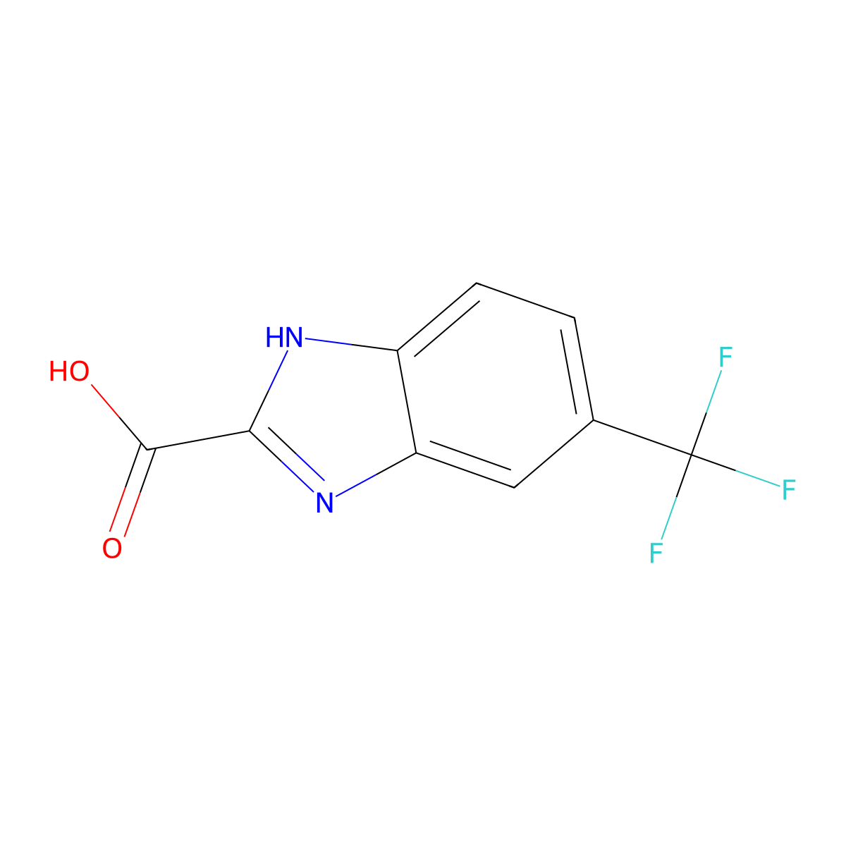 5-(Trifluoromethyl)-1H-benzo[D]imidazole-2-carboxylic acid molecular structure, CAS 2107-39-3