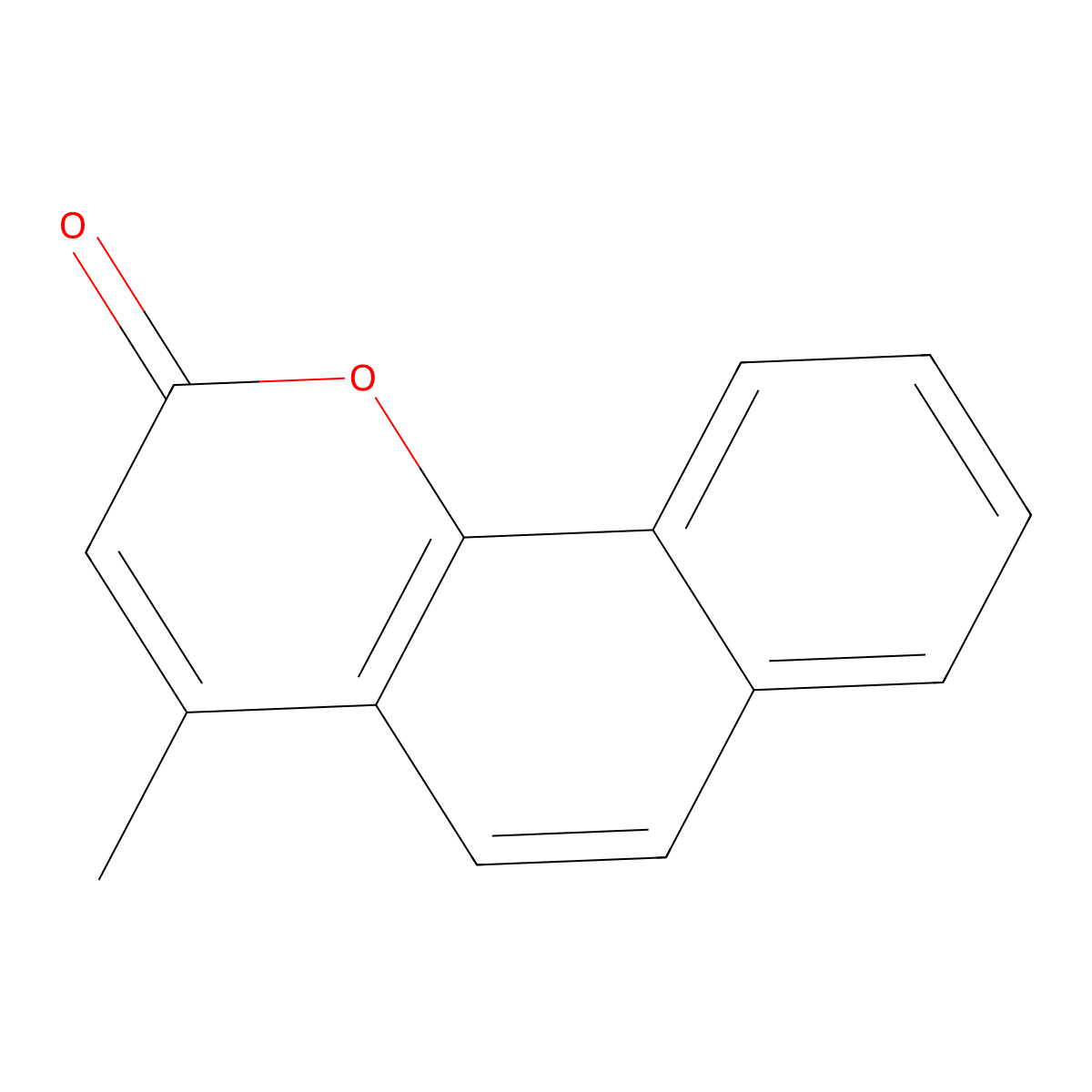 4-Methyl-2H-benzo[h]chromen-2-one molecular structure, CAS 2107-75-7