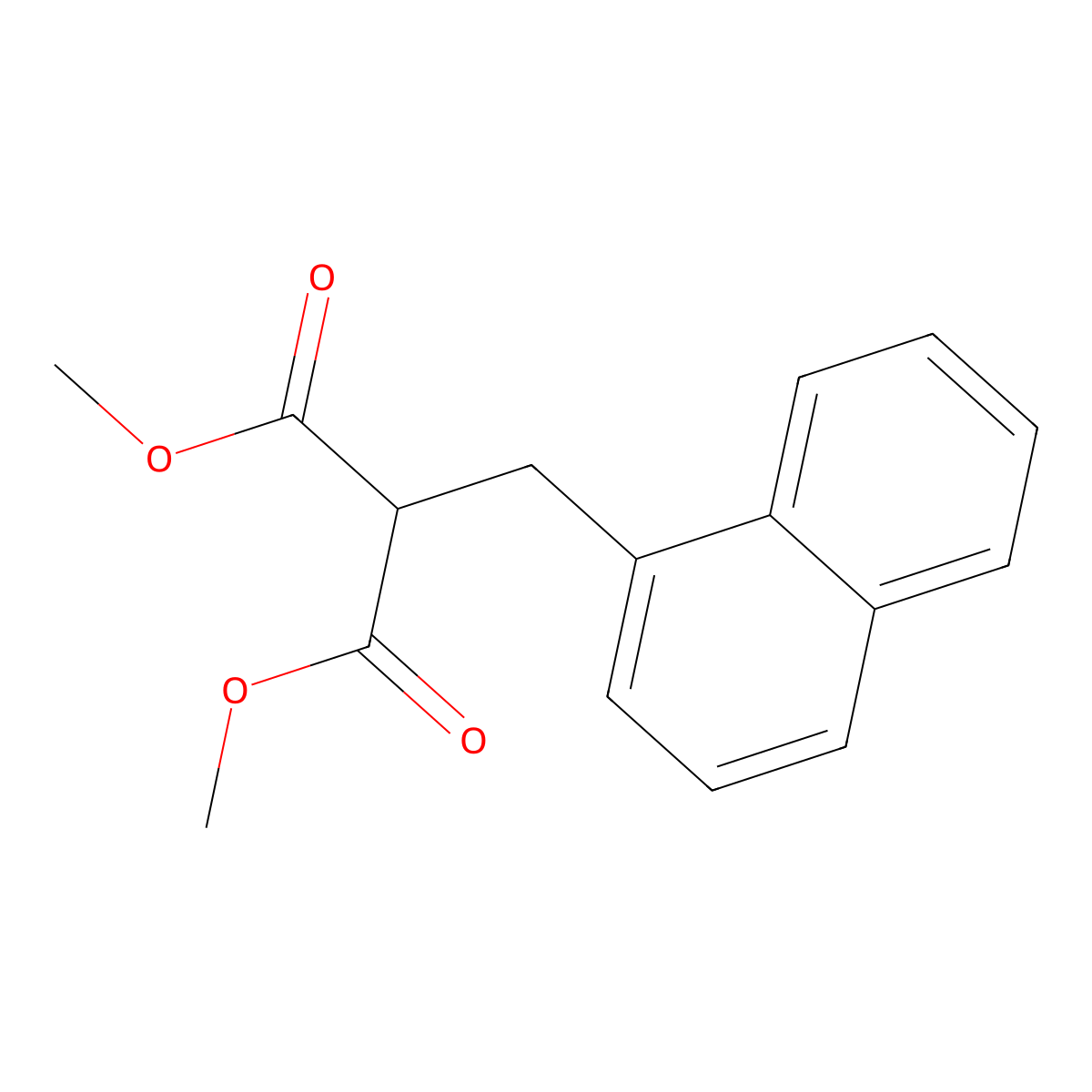 Dimethyl 2-(naphthalen-1-ylmethyl)malonate molecular structure, CAS 2107-84-8