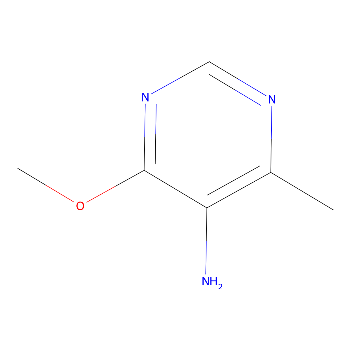 4-Methoxy-6-methylpyrimidin-5-amine molecular structure, CAS 2107-96-2