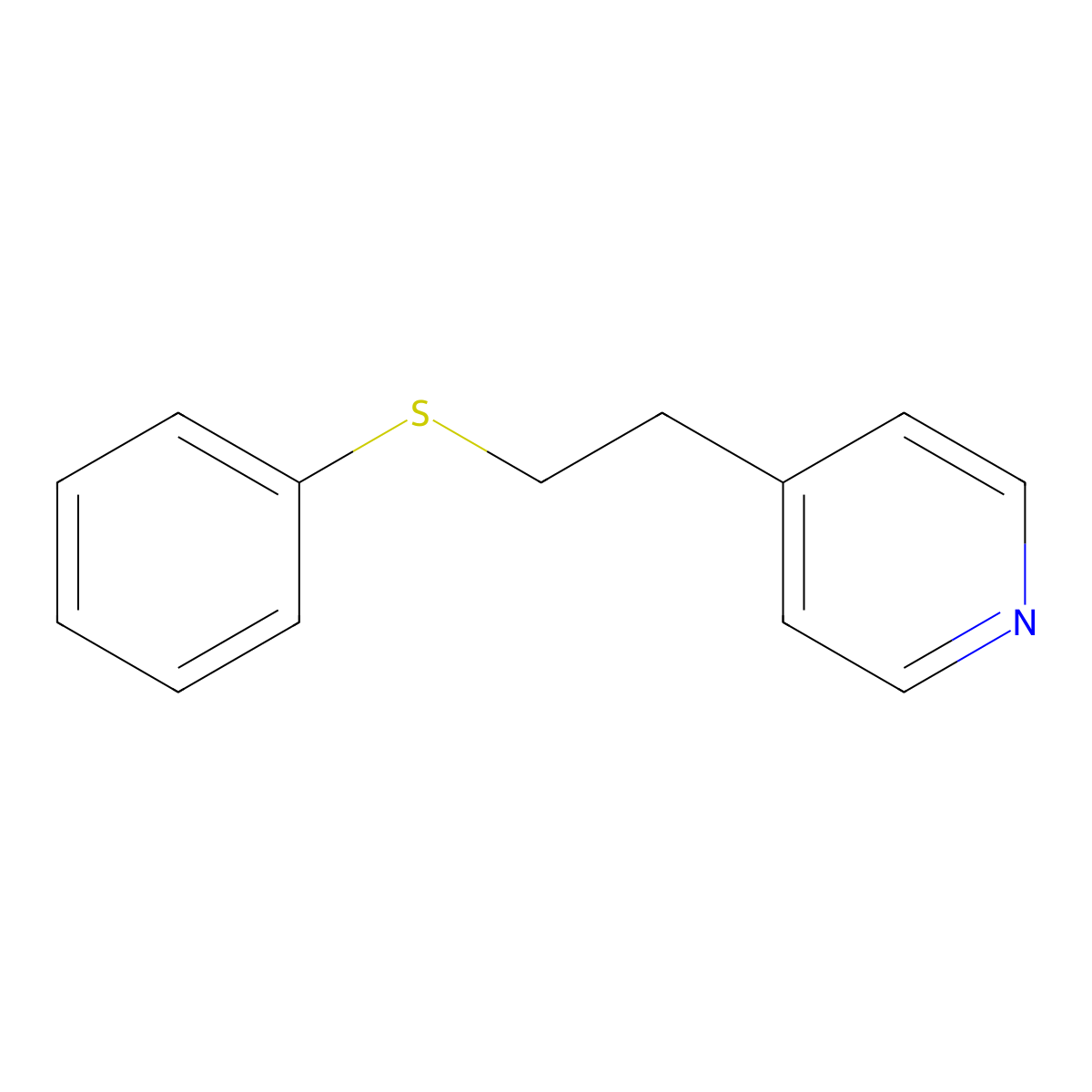 4-(2-(Phenylthio)ethyl)pyridine molecular structure, CAS 21070-67-7