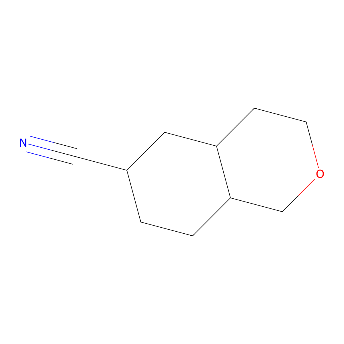octahydro-1H-2-benzopyran-6-carbonitrile molecular structure, CAS 2107023-04-9