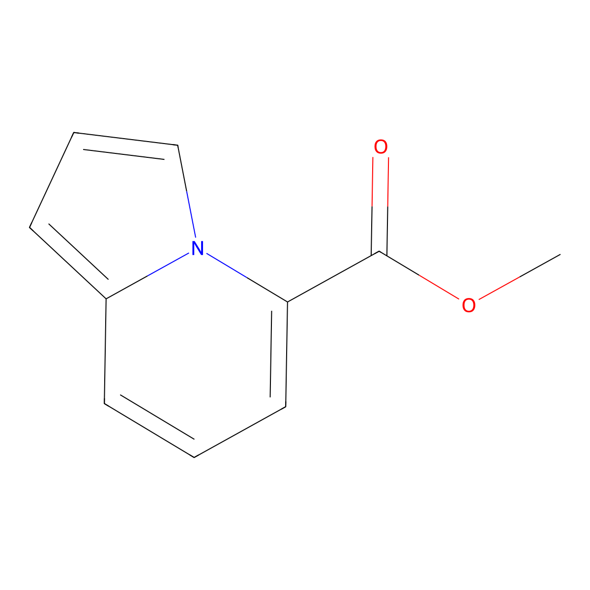 Methyl indolizine-5-carboxylate molecular structure, CAS 2107023-97-0
