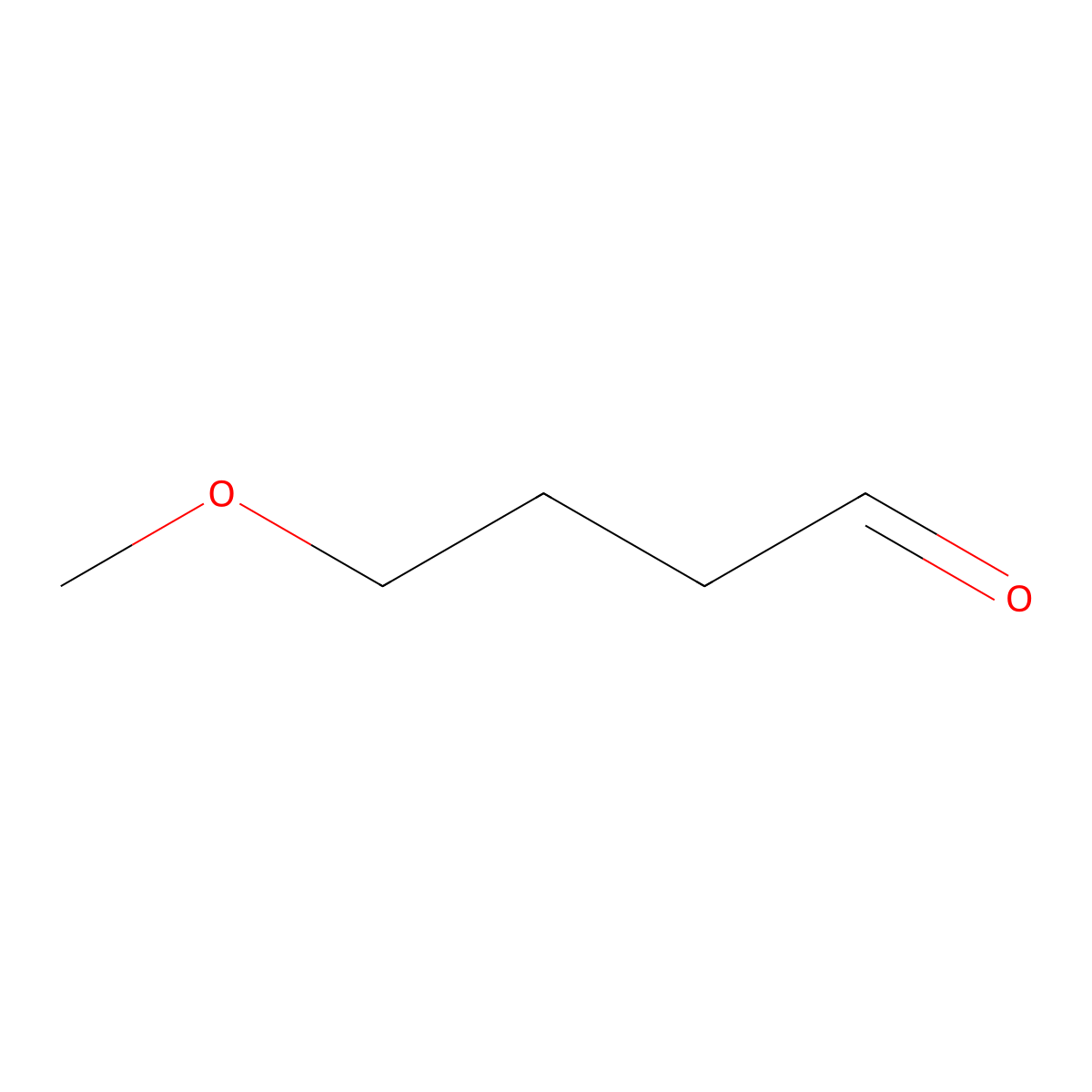 4-Methoxybutanal molecular structure, CAS 21071-24-9