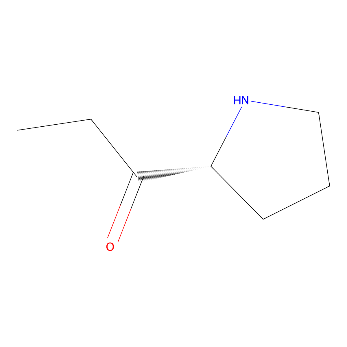 1-[(2R)-pyrrolidin-2-yl]propan-1-one molecular structure, CAS 2107142-08-3