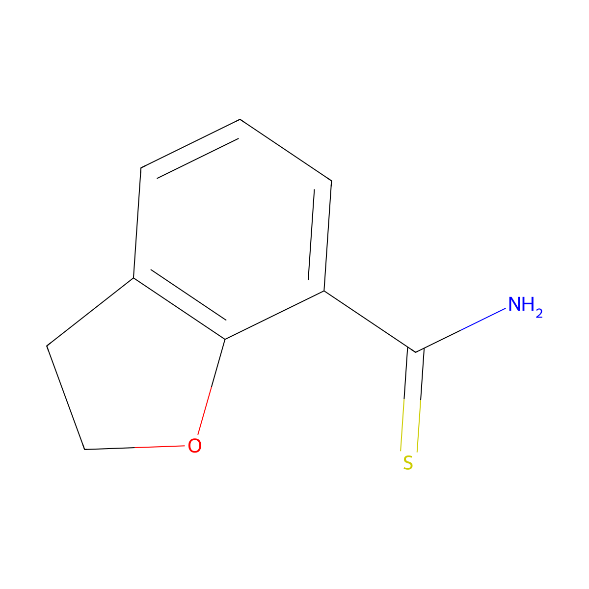 2,3-Dihydro-1-benzofuran-7-carbothioamide molecular structure, CAS 2107173-70-4