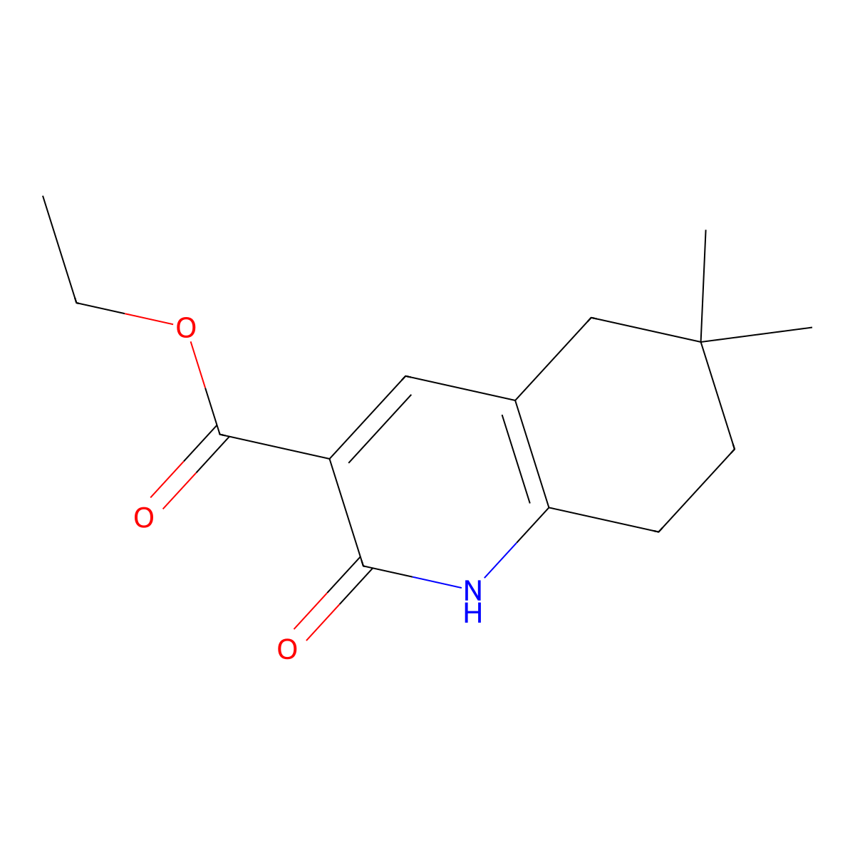 Ethyl 6,6-dimethyl-2-oxo-1,2,5,6,7,8-hexahydroquinoline-3-carboxylate molecular structure, CAS 2107179-94-0