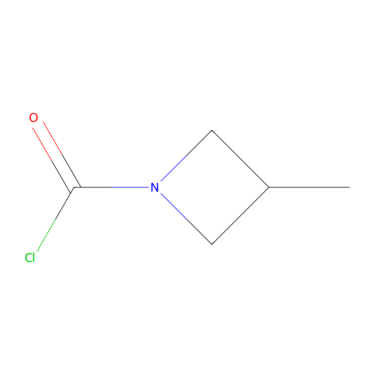 3-Methylazetidine-1-carbonyl chloride molecular structure, CAS 2107231-04-7