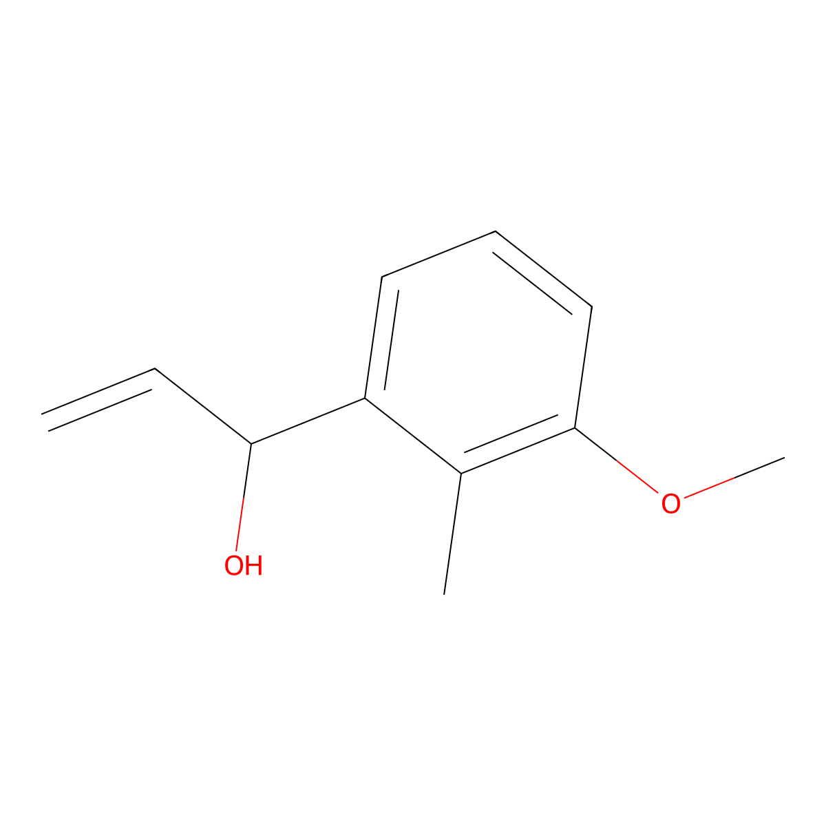 1-(3-Methoxy-2-methylphenyl)prop-2-en-1-ol molecular structure, CAS 2107268-93-7