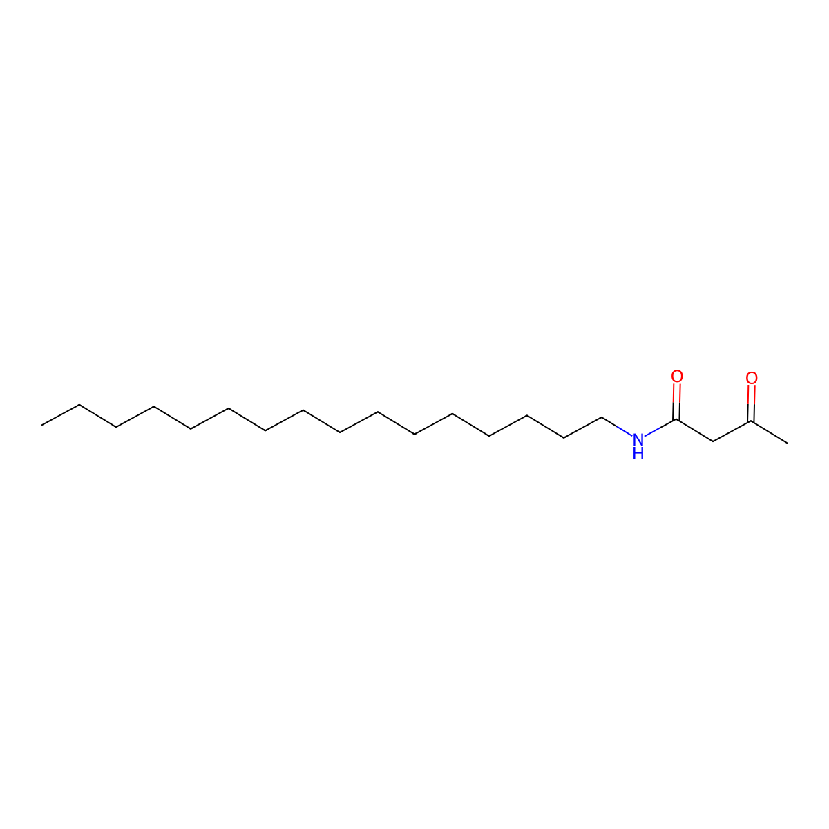 N-hexadecyl-3-oxobutanamide molecular structure, CAS 21073-96-1