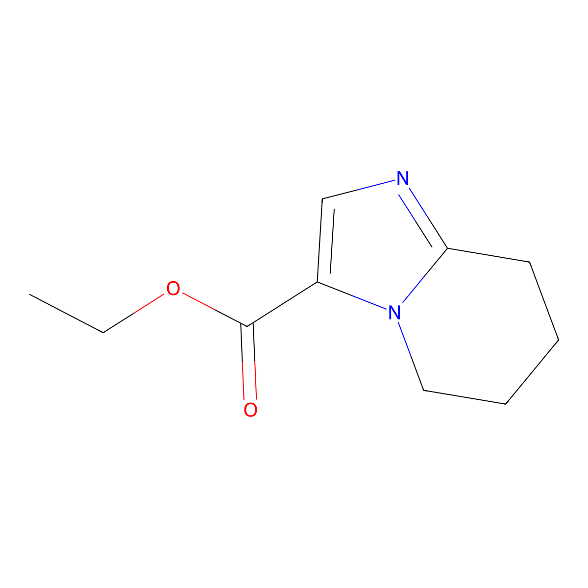 Ethyl 5,6,7,8-tetrahydroimidazo[1,2-a]pyridine-3-carboxylate molecular structure, CAS 2107350-78-5