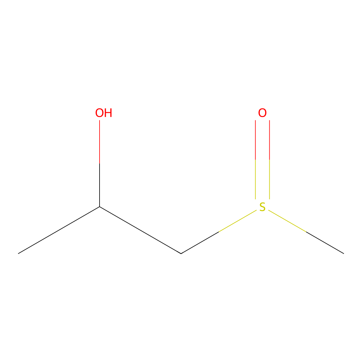 1-Methanesulfinylpropan-2-ol molecular structure, CAS 21074-01-1