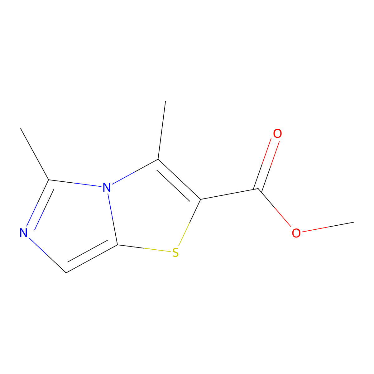 Methyl 3,5-dimethylimidazo[4,3-b][1,3]thiazole-2-carboxylate molecular structure, CAS 2107413-61-4