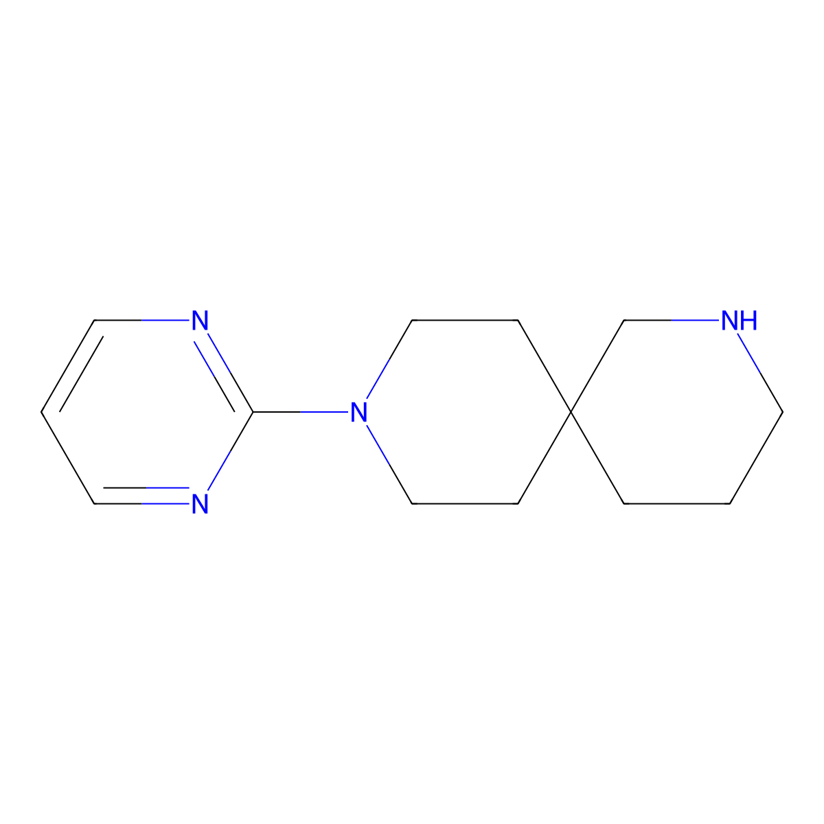 9-(Pyrimidin-2-Yl)-2,9-Diazaspiro[5.5]Undecane molecular structure, CAS 2107516-28-7