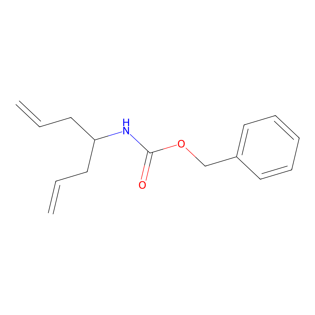 benzyl N-(hepta-1,6-dien-4-yl)carbamate molecular structure, CAS 210755-92-3