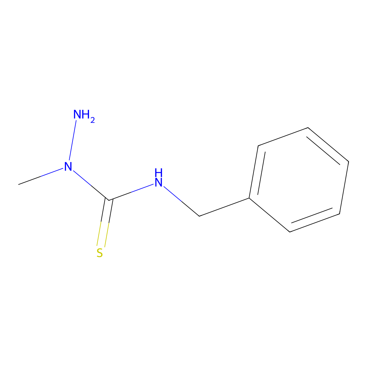 N-benzyl-1-methylhydrazinecarbothioamide molecular structure, CAS 21076-23-3