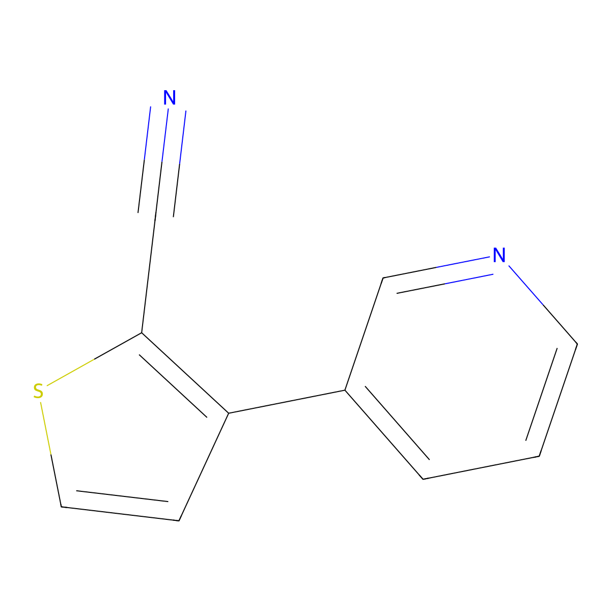 3-(Pyridin-3-yl)thiophene-2-carbonitrile molecular structure, CAS 2107696-14-8