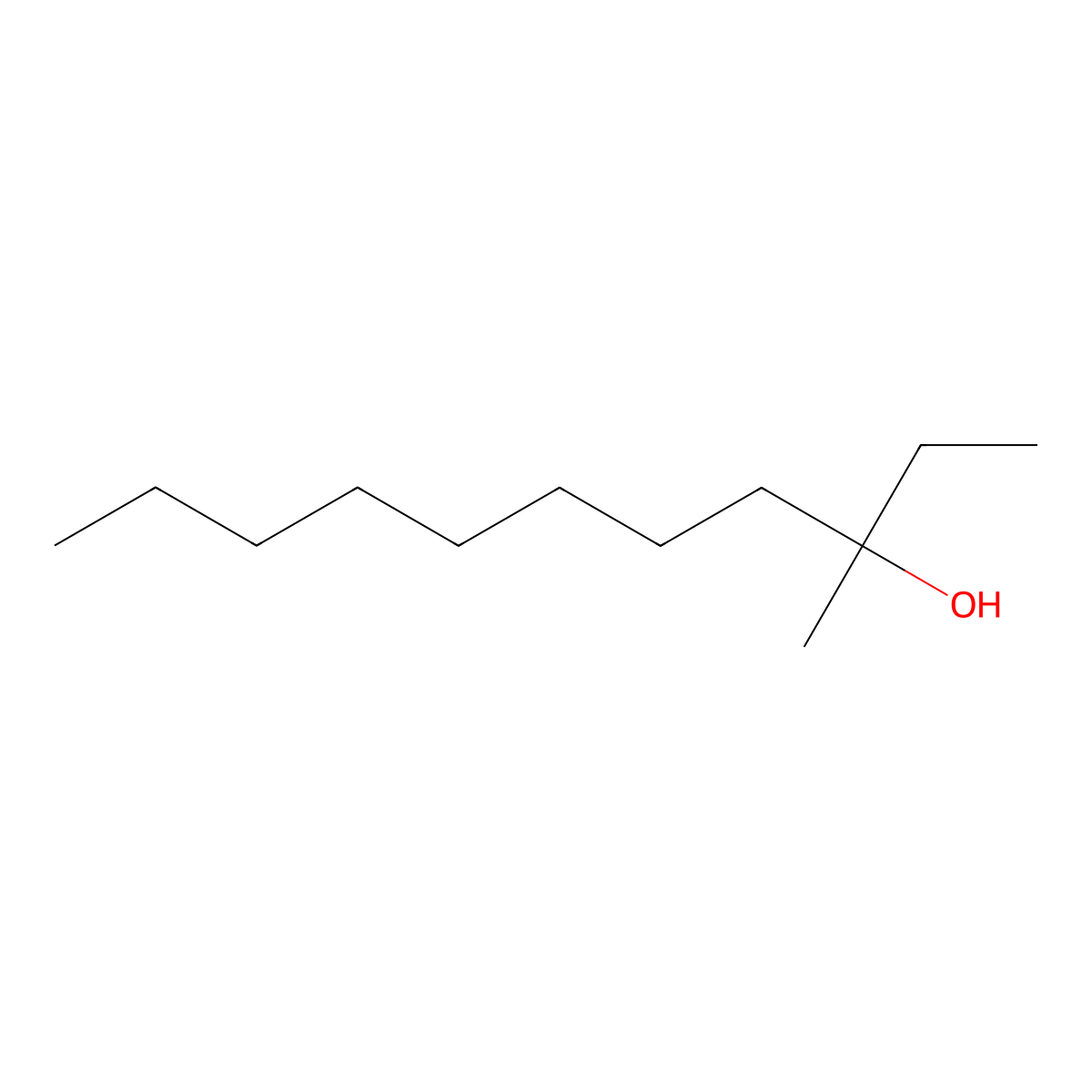 3-Methyl-3-undecanol molecular structure, CAS 21078-68-2
