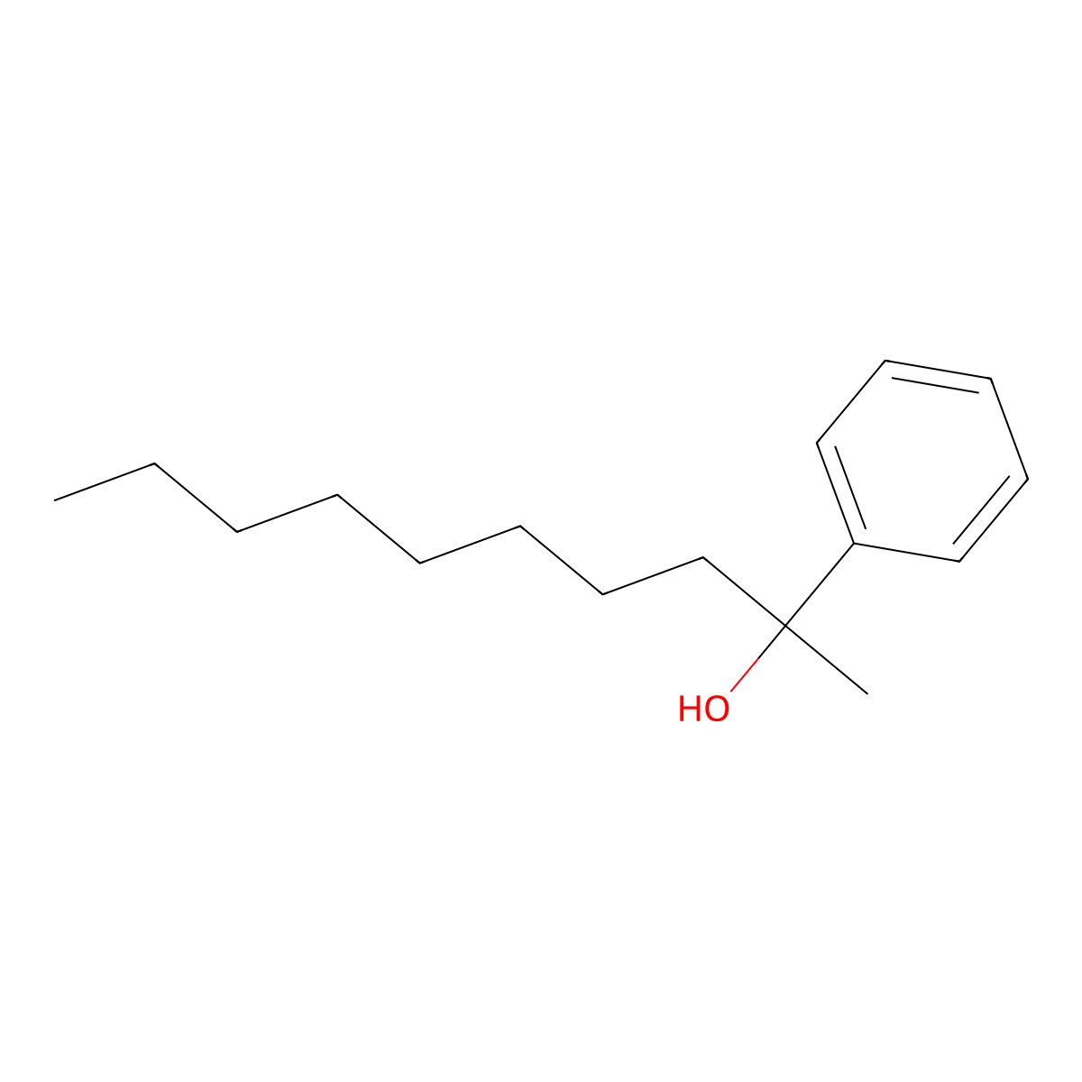 2-Phenyldecan-2-ol molecular structure, CAS 21078-96-6