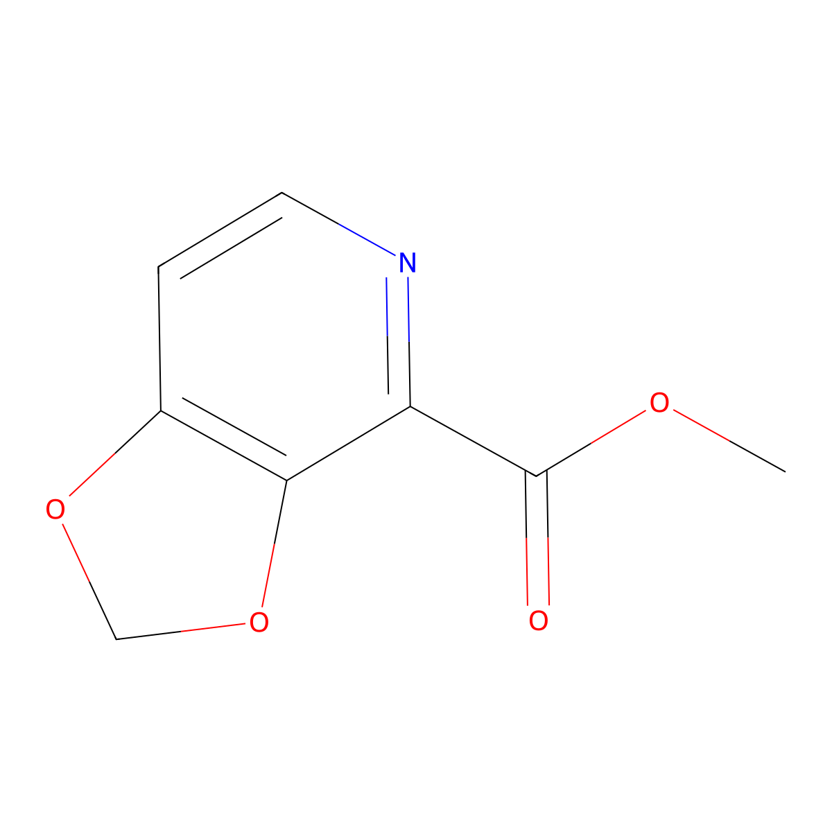 [1,3]Dioxolo[4,5-c]pyridine-4-carboxylic acid methyl ester molecular structure, CAS 2107846-92-2