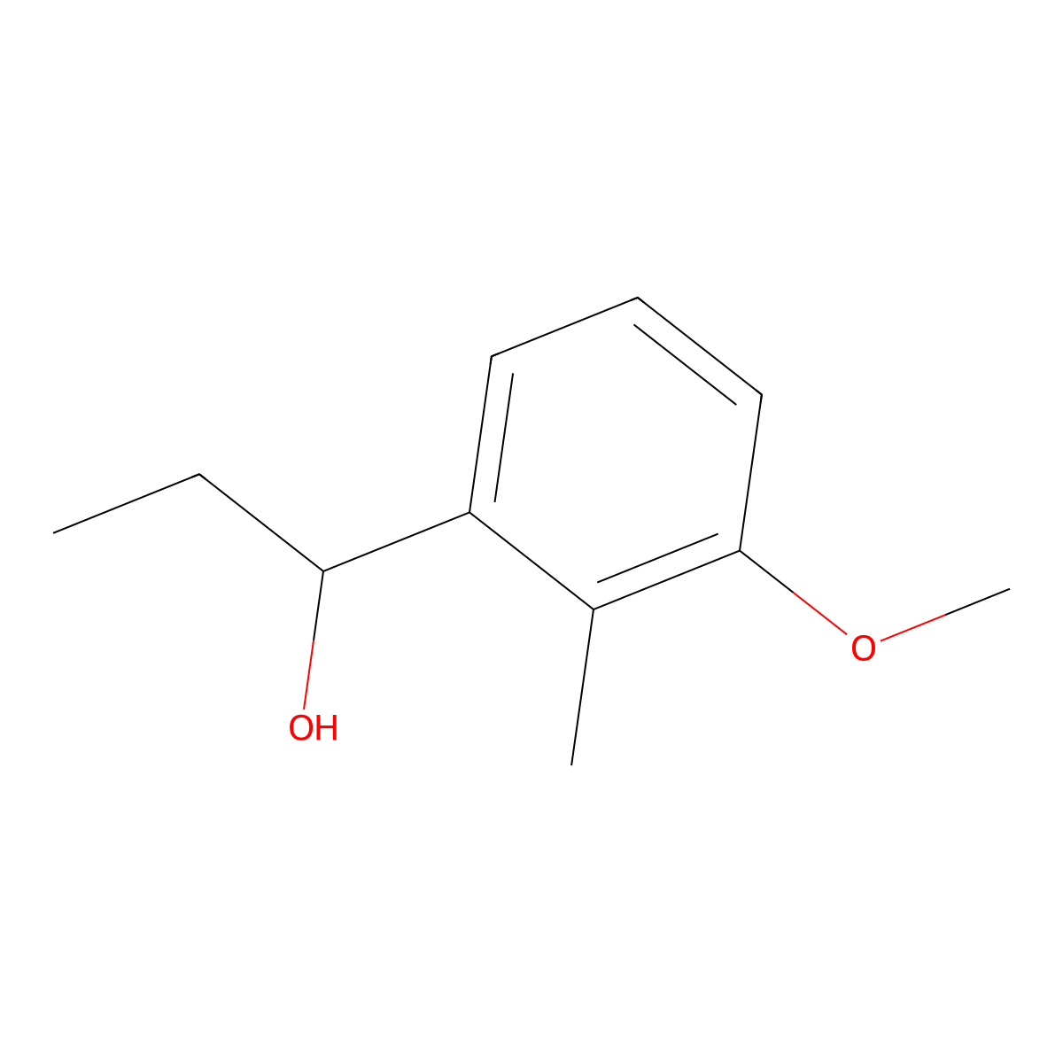 alpha-Ethyl-3-methoxy-2-methylbenZenemethanol molecular structure, CAS 2107870-18-6