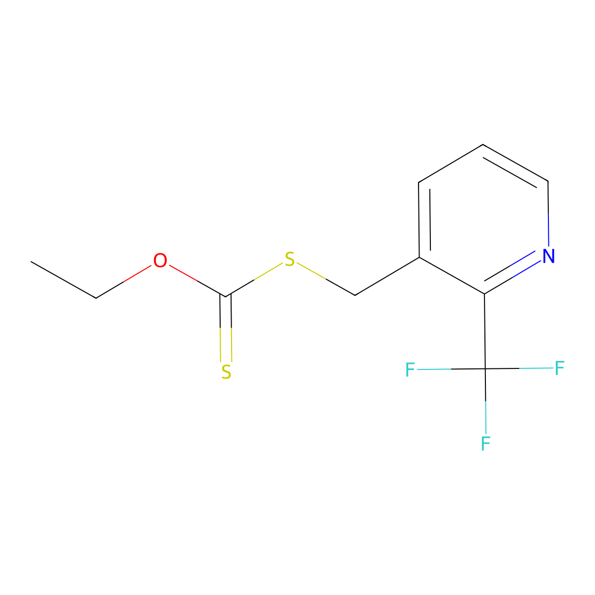 O-Ethyl S-((2-(trifluoromethyl)pyridin-3-yl)methyl) carbonodithioate molecular structure, CAS 2107987-89-1