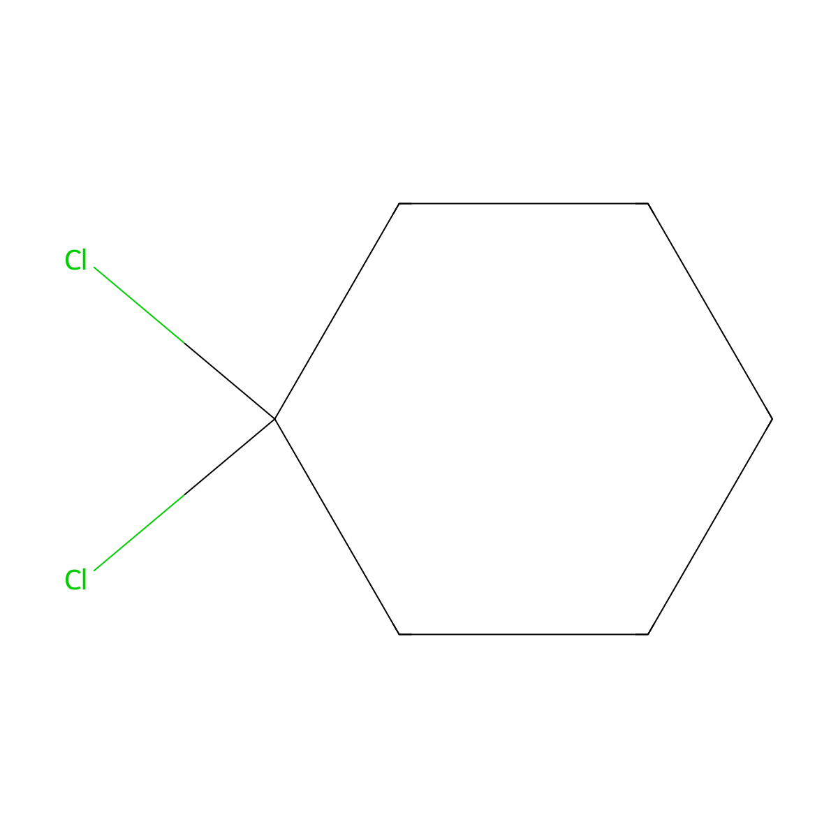 1,1-Dichlorocyclohexane molecular structure, CAS 2108-92-1