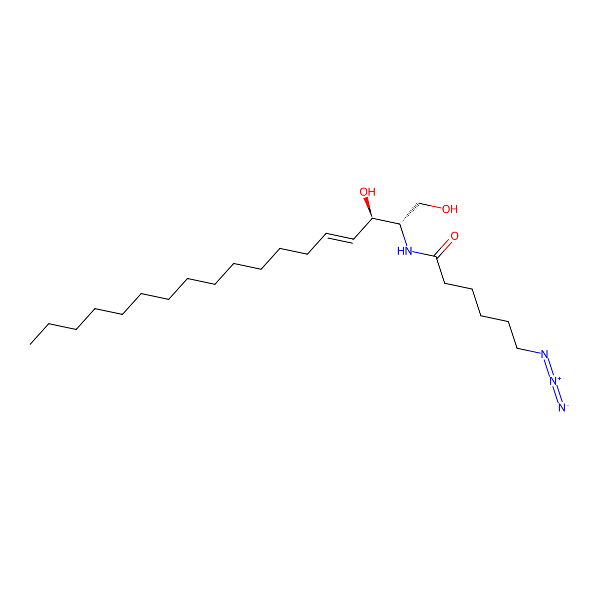 N-(6-azidohexanoyl)-D-erythro-sphingosine molecular structure, CAS 2108102-18-5