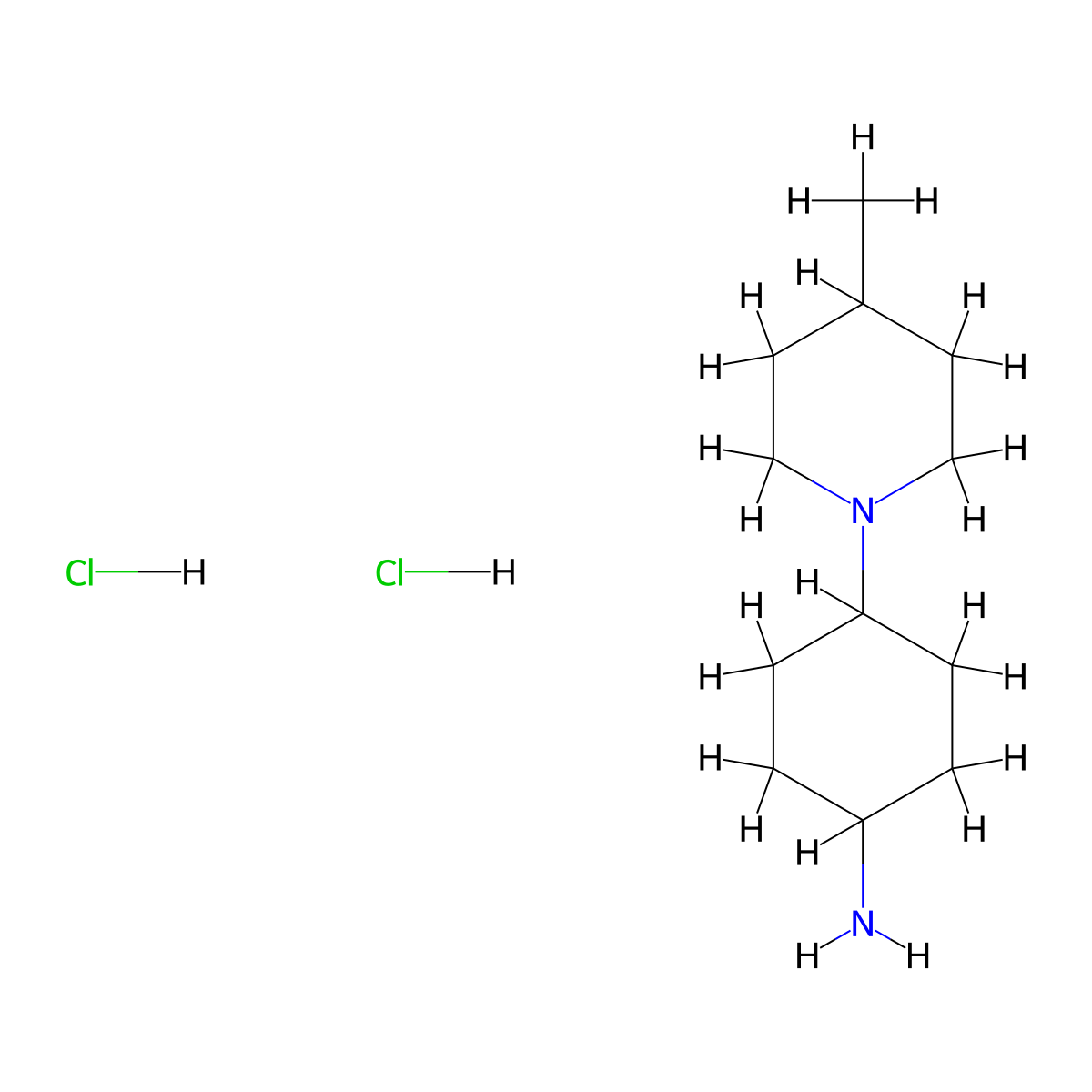 [4-(4-Methylpiperidin-1-yl)cyclohexyl]amine dihydrochloride molecular structure, CAS 2108138-95-8