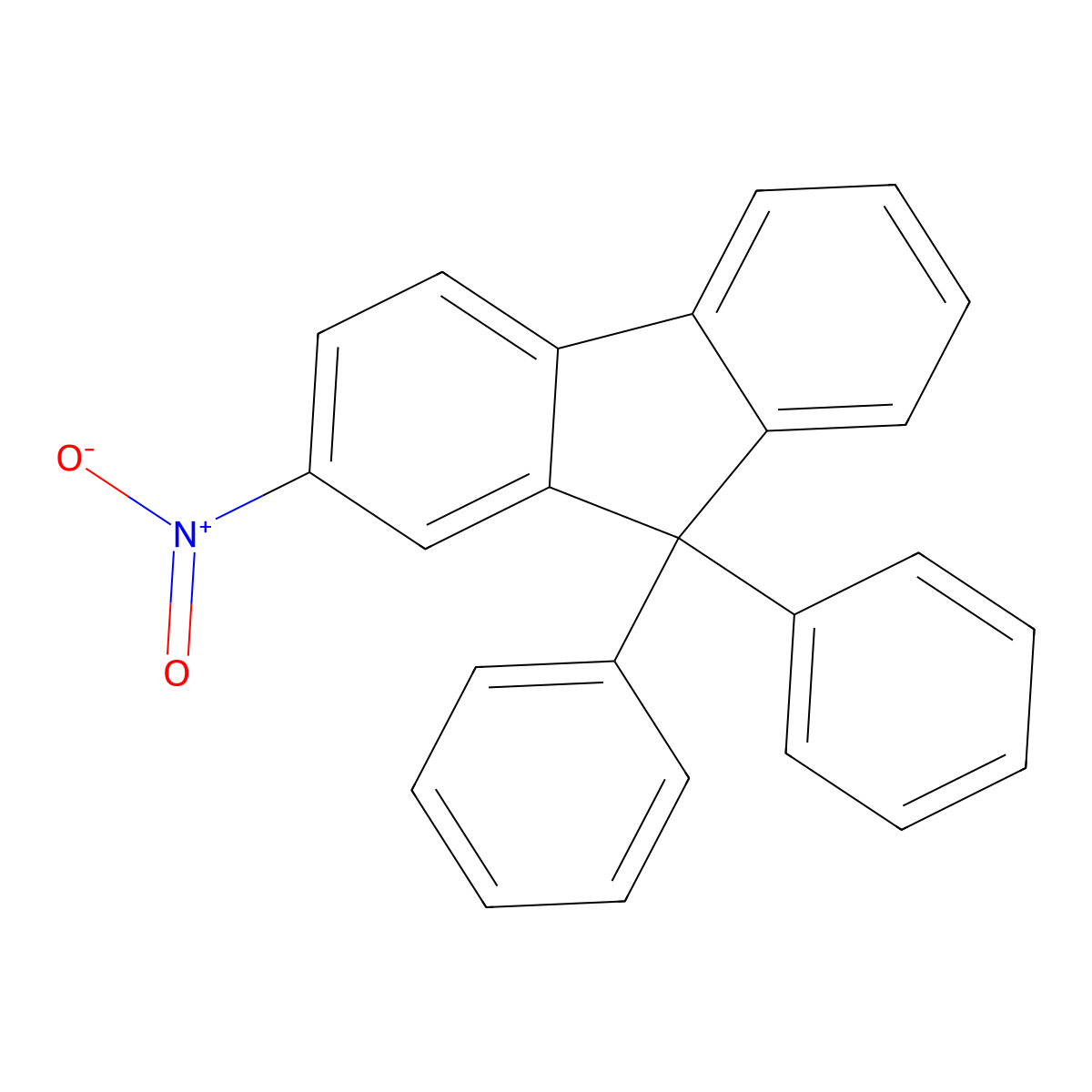 2-Nitro-9,9-diphenyl-9H-fluorene molecular structure, CAS 2108145-19-1