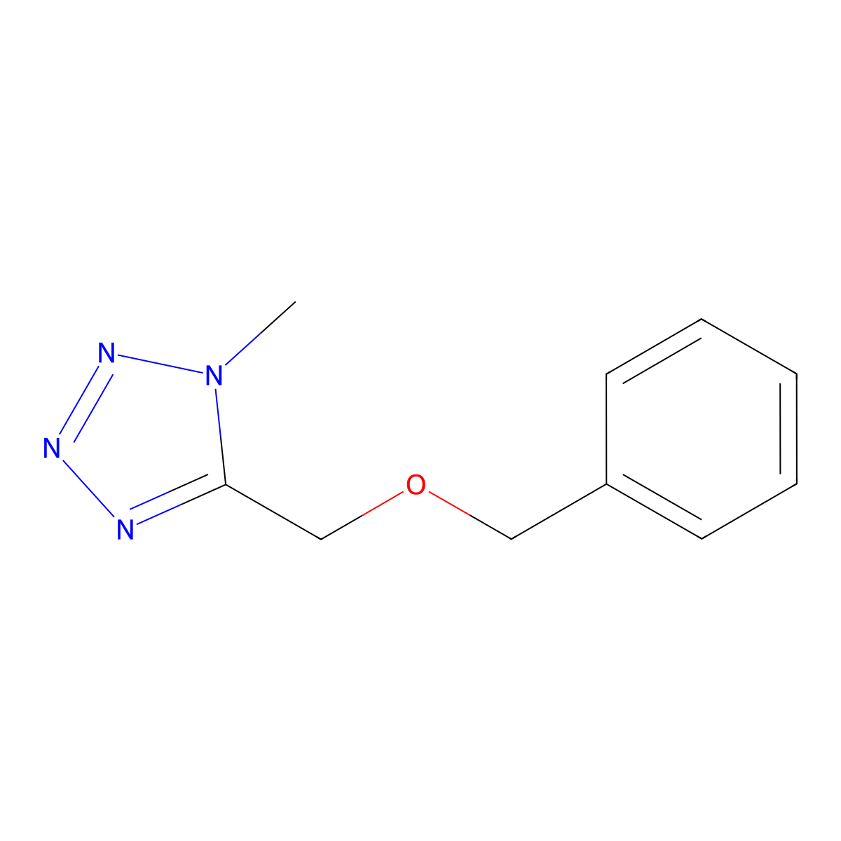 5-[(Benzyloxy)methyl]-1-methyl-1H-tetrazole molecular structure, CAS 2108176-82-3