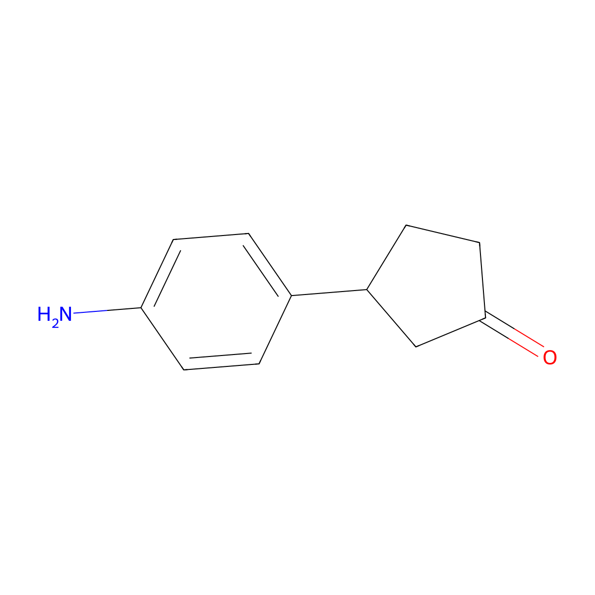 3-(4-Aminophenyl)cyclopentan-1-one molecular structure, CAS 210818-34-1