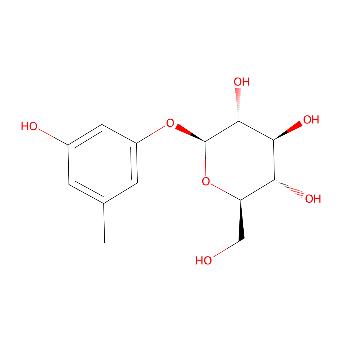 Orcinol Glucoside molecular structure, CAS 21082-33-7