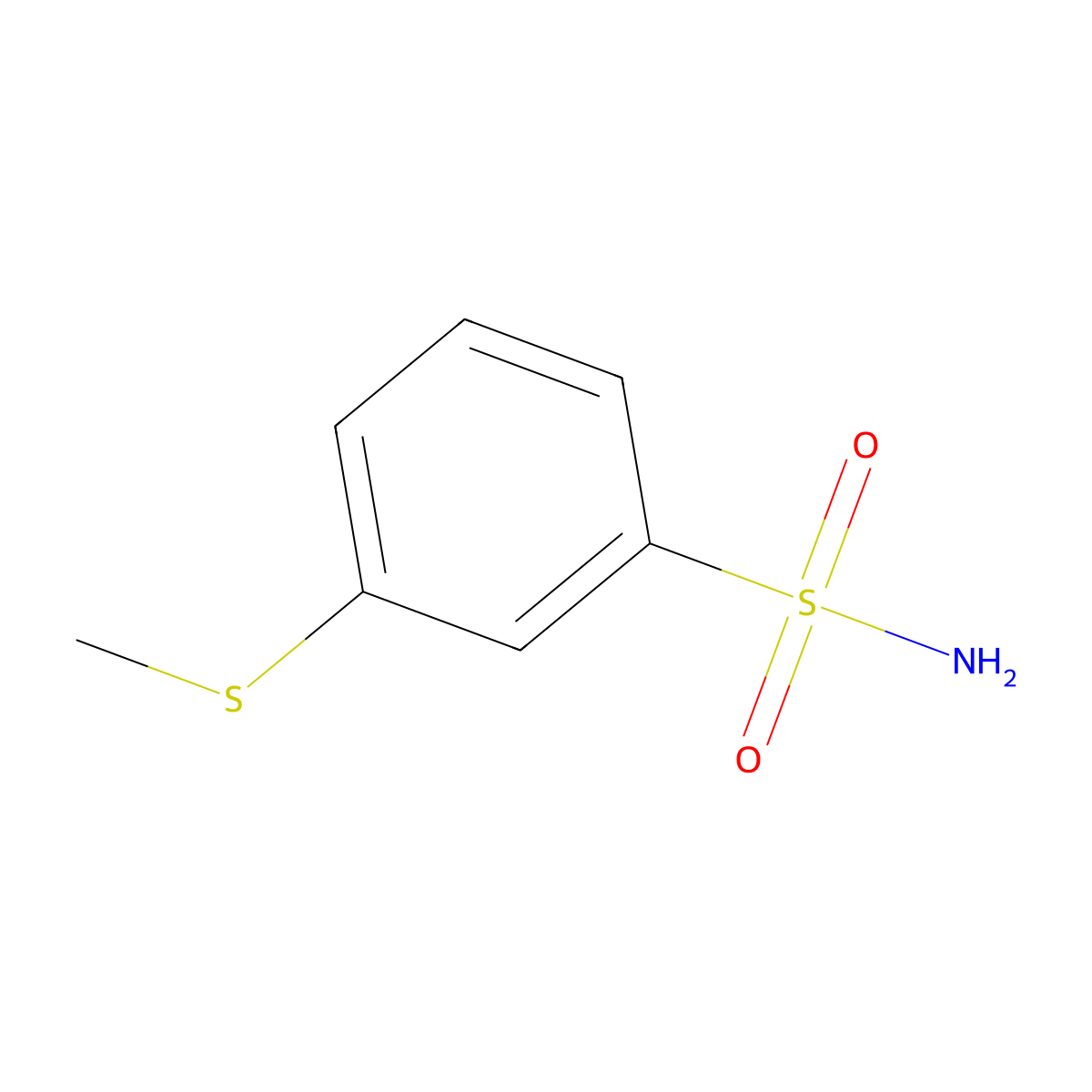 3-(Methylthio)benzenesulfonamide molecular structure, CAS 210826-65-6