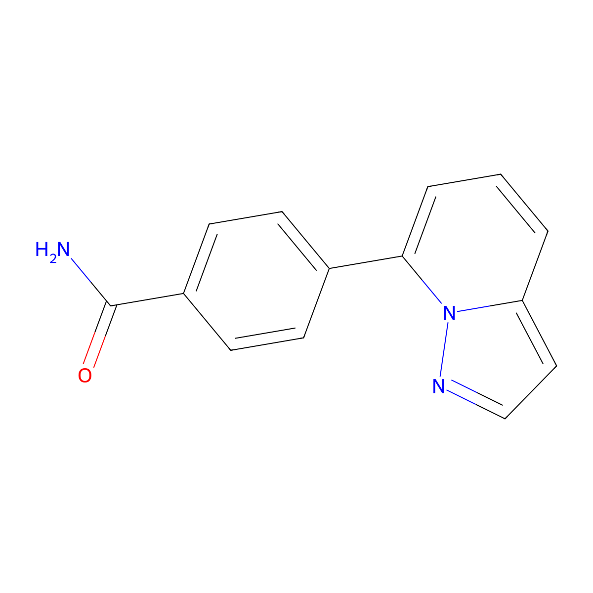 4-Pyrazolo[1,5-a]pyridin-7-ylbenzamide molecular structure, CAS 2108267-17-8